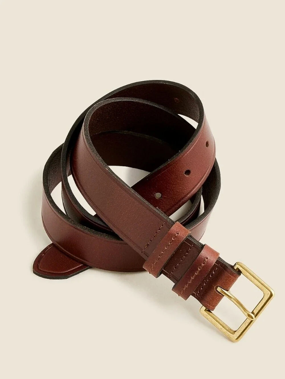 J. Crew Italian Pull Up Leather Belt In Whiskey Brown